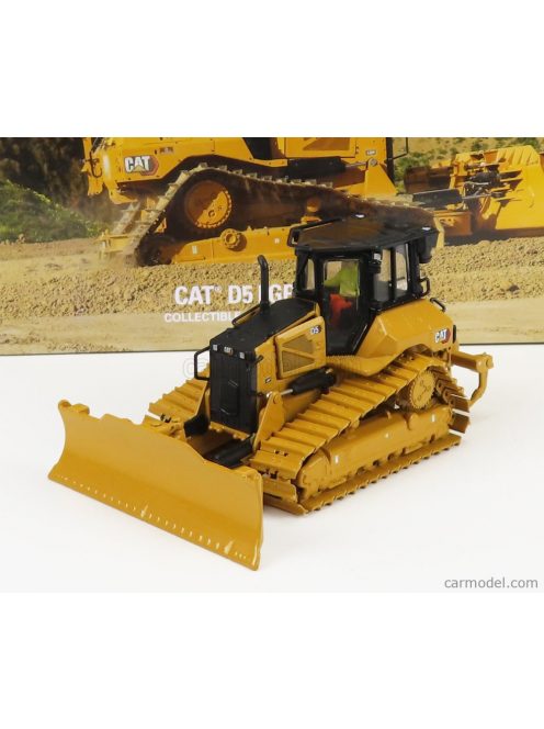 Dm-Models - Caterpillar Catd5 Lgp Vpat Dozer Ruspa Cingolata - Scraper Type Tractor Yellow Black