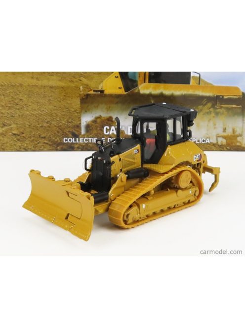 Dm-Models - Caterpillar Catd5 Dozer Ruspa Cingolata - Scraper Type Tractor Yellow Black