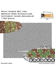   Dnmodels - 1:35 Wwii 1946 German Disc Camo (Different Size Roundels) Paint Mask Set (35/827-009)