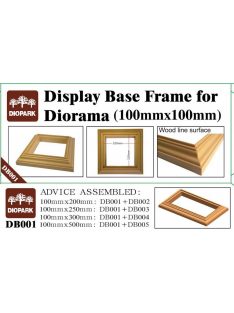   Diopark - Display Base Frame for Diorama 100mm (2 frames in box)