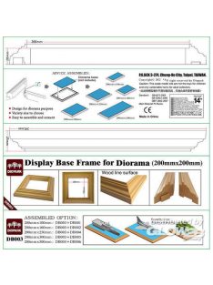   Diopark - Display Base Frame for Diorama 200mm (2 frames in box)