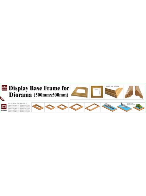Diopark - Display Base Frame for Diorama 500mm (2 frames in box)