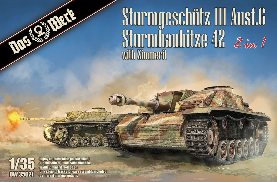 Das Werk - StuG III Ausf.G / StuH 42 2in1 mit Zimmerit - Hob