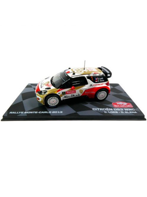 Eaglemoss - Citroen DS3 WRC #1 2013 Loeb/Elena Rally Monte Carlo, white/gold/red - EAGLEMOSS