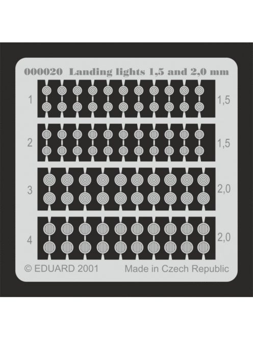 Eduard - Landing Lights 1,5 and 2mm