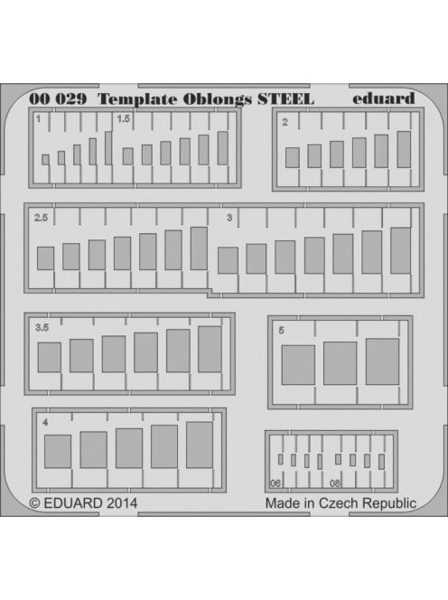 Eduard - Template Oblongs Steel