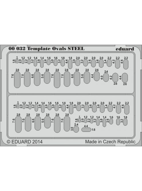 Eduard - Template Ovls Steel for Tool 