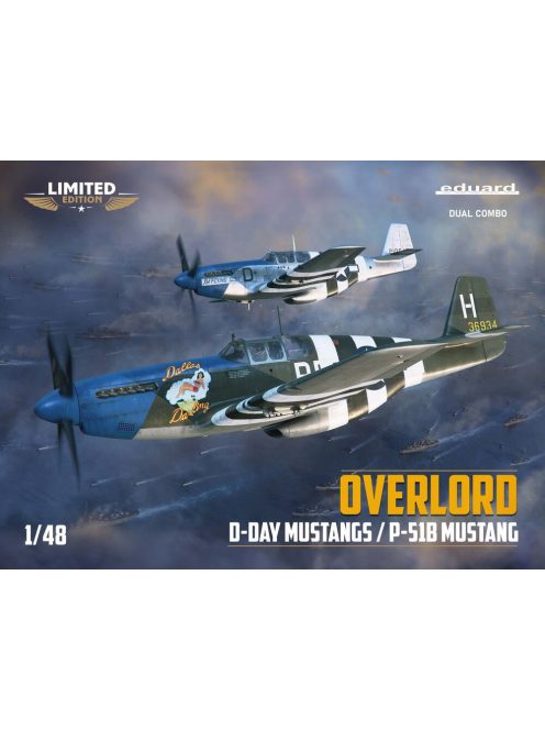 Eduard Plastic Kits - OVERLORD: D-DAY MUSTANGS  / P-51B MUSTANG  DUAL COMBO 1/48 EDUARD-LIMITED