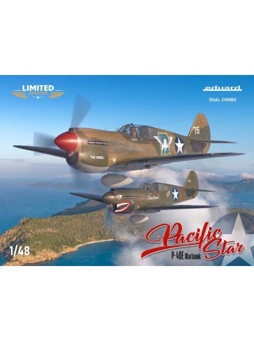 Eduard - PACIFIC STAR P-40E Warhawk DUAL COMBO 1/48 EDUARD-LIMITED