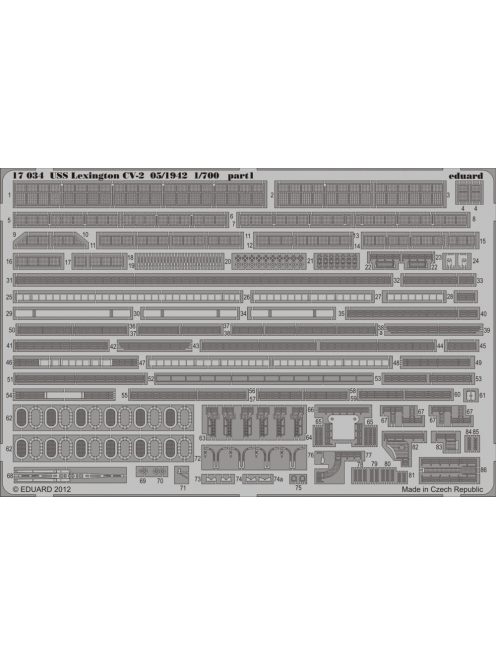 Eduard - USS Lexington CV-2 05/1942 1/700 for Trumpeter