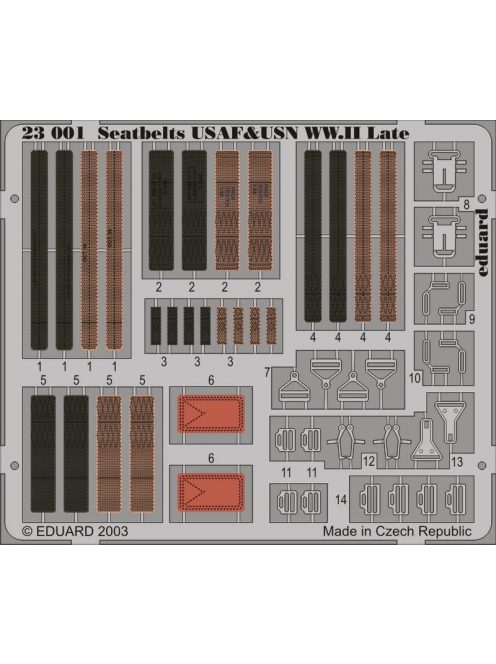 Eduard - Seatbelts USAF and USN WWII Late 1/24