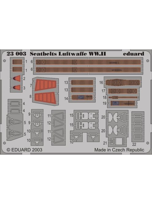 Eduard - Seatbelts Luftwaffe WWII 1/24