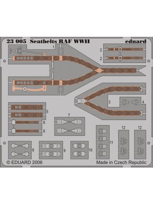 Eduard - Seatbelts RAF WWII 1/24