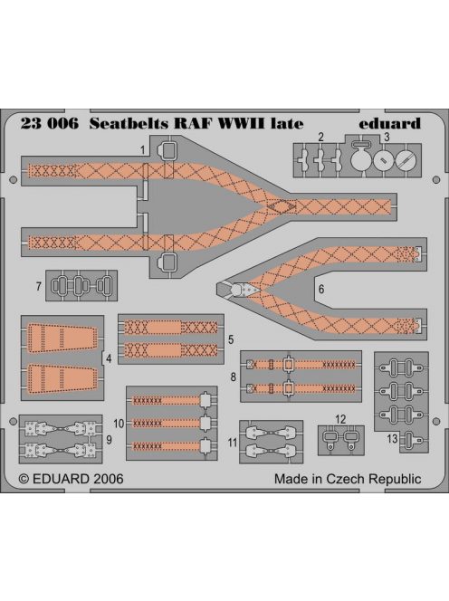 Eduard - Seatbelts RAF WWII Late 1/24