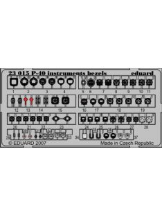 Eduard - P-40 Instrument Bezels SA 1/24