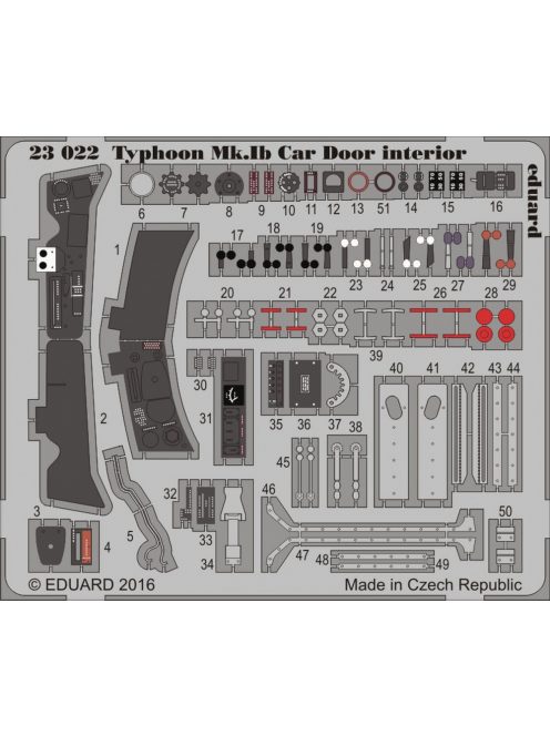 Eduard - Typhoon Mk.Ib Car Door Interior for Airfix