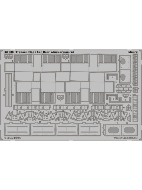 Eduard - Typhoon Mk.Ib Car Door Wings Armament for Airfix