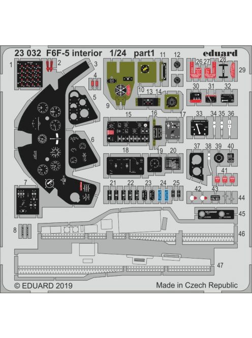 Eduard - F6F-5 Interior for Airfix 