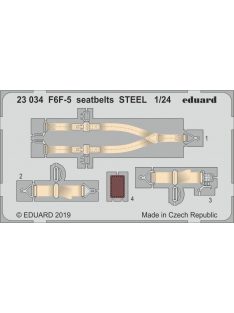 Eduard - F6F-5 Seatbelts Steel for Airfix 