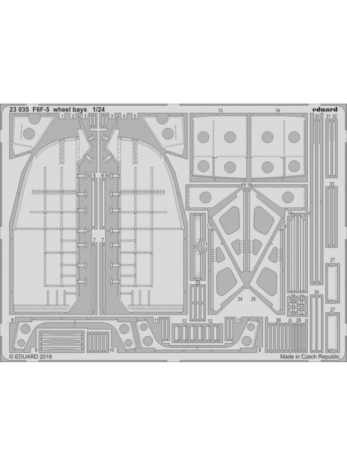 Eduard - F6F-5 Wheel Bays for Airfix 