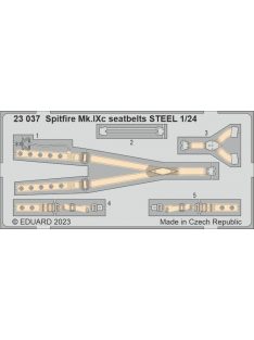 Eduard - Spitfire Mk.IXc seatbelts STEEL 1/24 AIRFIX