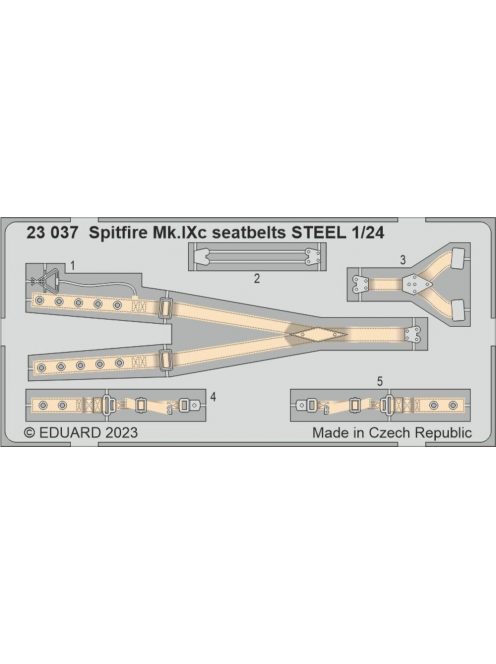 Eduard - Spitfire Mk.IXc seatbelts STEEL 1/24 AIRFIX