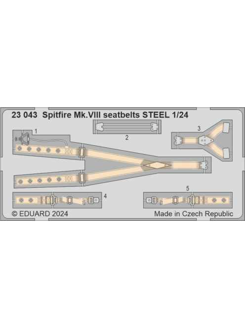 Eduard - Spitfire Mk.VIII seatbelts STEEL  AIRFIX