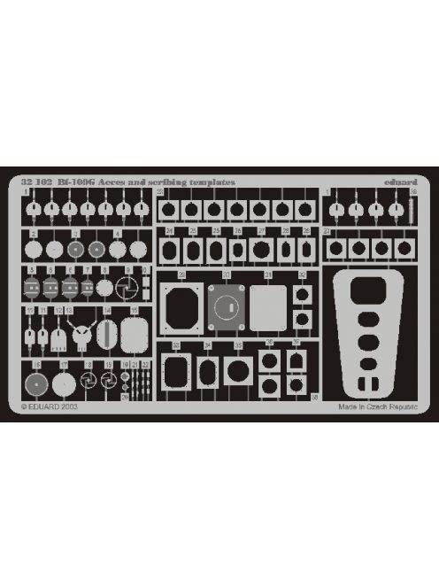 Eduard - Bf 109G Acces and Scribing Templates for Hasegawa