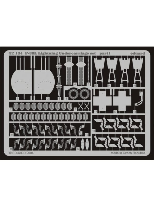 Eduard - P-38L Lighting Undercarriage for Trumpeter