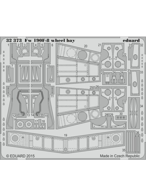 Eduard - Fw 190F-8 Wheel Bay for Revell