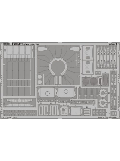Eduard - T-28B/D Trojan Exterior for Kittyhawk