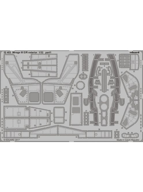 Eduard - Mirage III E/R Exterior for Italeri