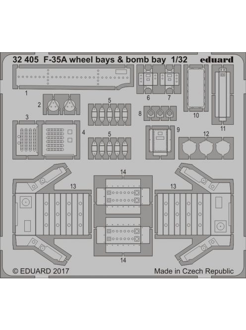 Eduard - F-35A Wheel Bays & Bomb Bays for Italeri