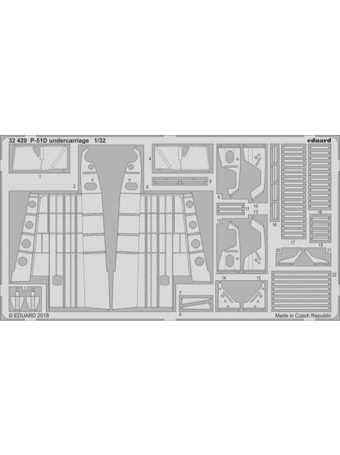 Eduard - P-51D Undercarriage for Revell