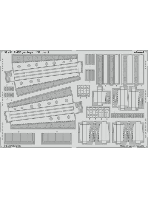 Eduard - P-40F Gun Bays for Trumpeter