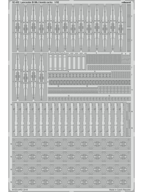 Eduard - Lancaster  B Mk.I Bomb Rack for Hk Model