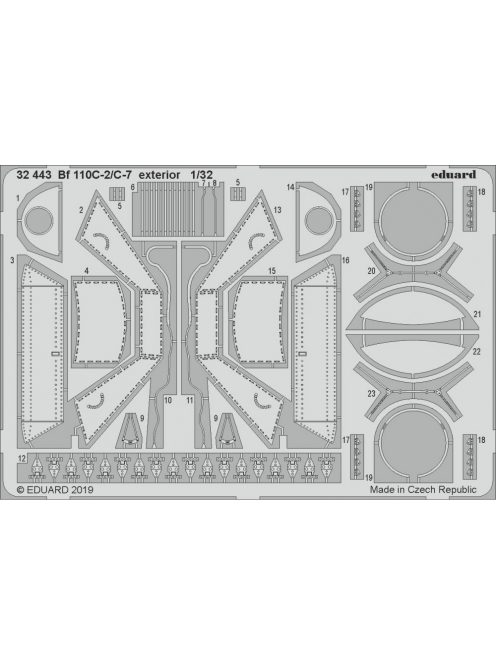 Eduard - Bf 110C-2/C-7 Exterior for Revell