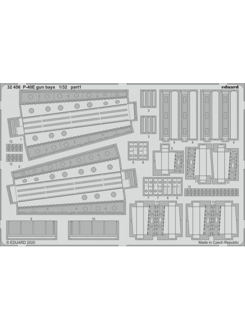 Eduard - P-40E gun bays for Trumpeter