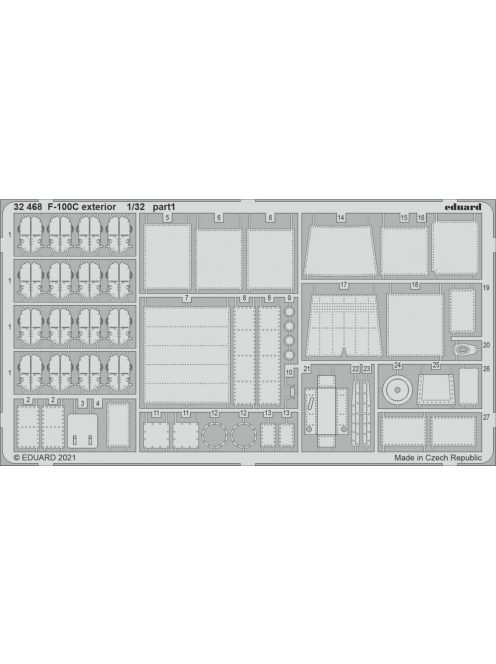 Eduard - F-100C exterior for TRUMPETER