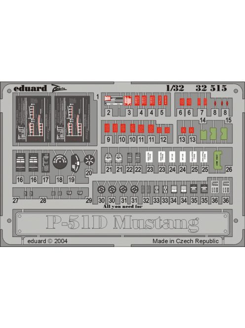 Eduard - P-51D Mustang Placards