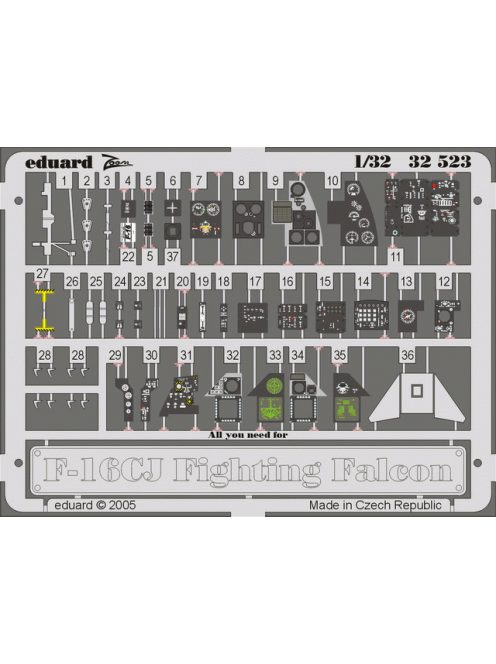 Eduard - F-16CJ Interior for Tamiya