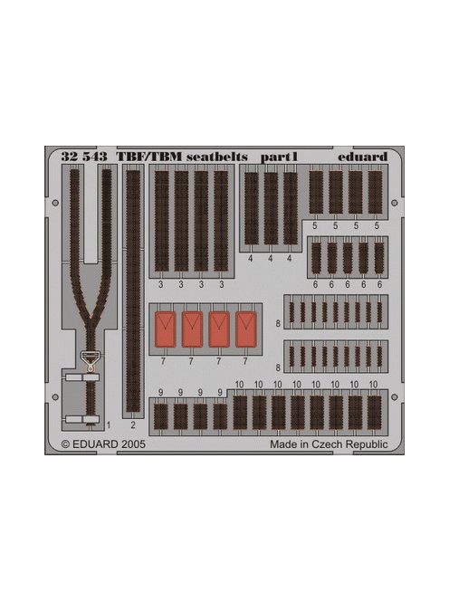 Eduard - TBF/TBM Seatbelts for Trumpeter