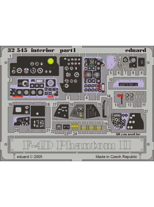 Eduard - F-4D Phantom II Interior for Tamiya