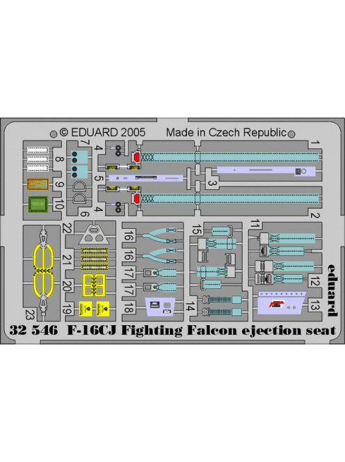 Eduard - F-16CJ Fighting Falcon Ejection Seat for Tamiya