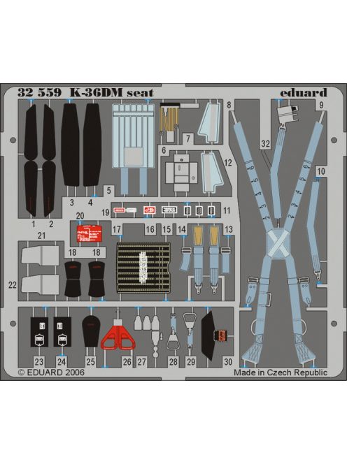 Eduard - MiG-29 Fulcrum K-36DM Seat for Trumpeter