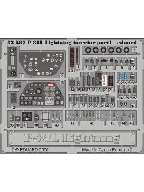 Eduard - P-38L Lightning Interior for Trumpeter