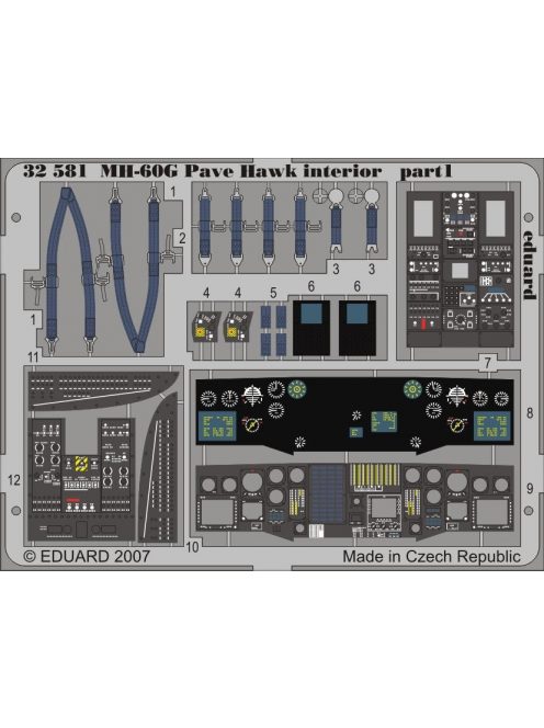 Eduard - MH-60G Pave Hawk Interior for Academy/MRC 