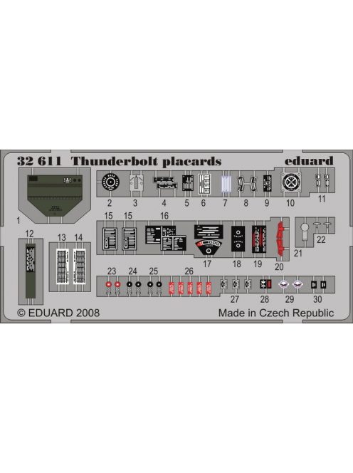 Eduard - P-47D Thunderbolt Placards for Trumpeter