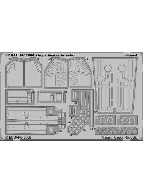 Eduard - EF 2000 Single Seater Interior Self Adhesive for Trumpeter