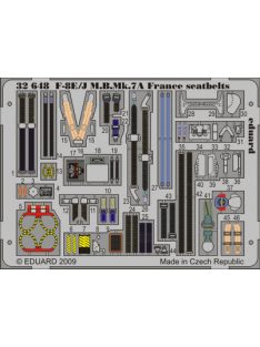 Eduard - F-8E/Jm.B.Mk.7A France Seatbelts for Trumpeter 
